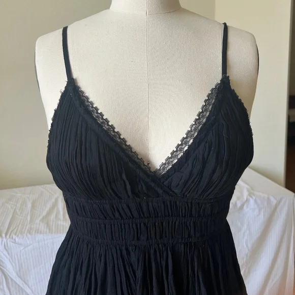 Black Short Layered Cami Dress (Free People) - Picture 2 of 10